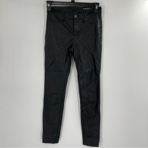 BLANK NYC FAUX LEATHER PANTS IN EIGHT BALL - Picture 2 of 10